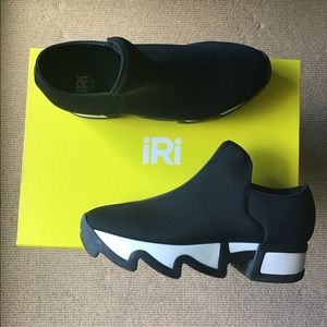 iRi Black Neoprene Sneakers